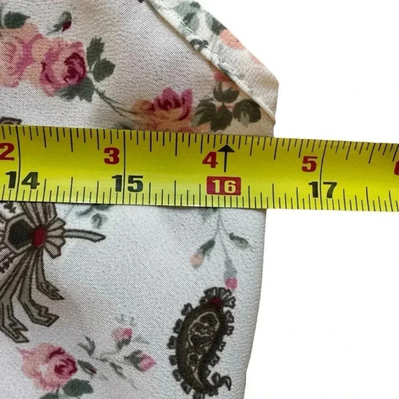 Rampage Vintage 90s Mini Floral Roses Paisley Dress Spaghetti Straps Sheer M - Picture 5 of 7